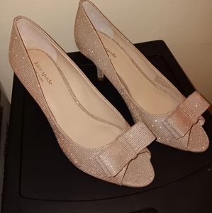 Kate Spade New York Pink Sparkly Heels